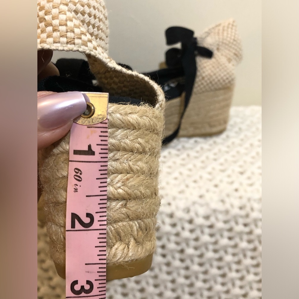 Black Espadrilles with Ribbon Tie - Picture 6 of 7